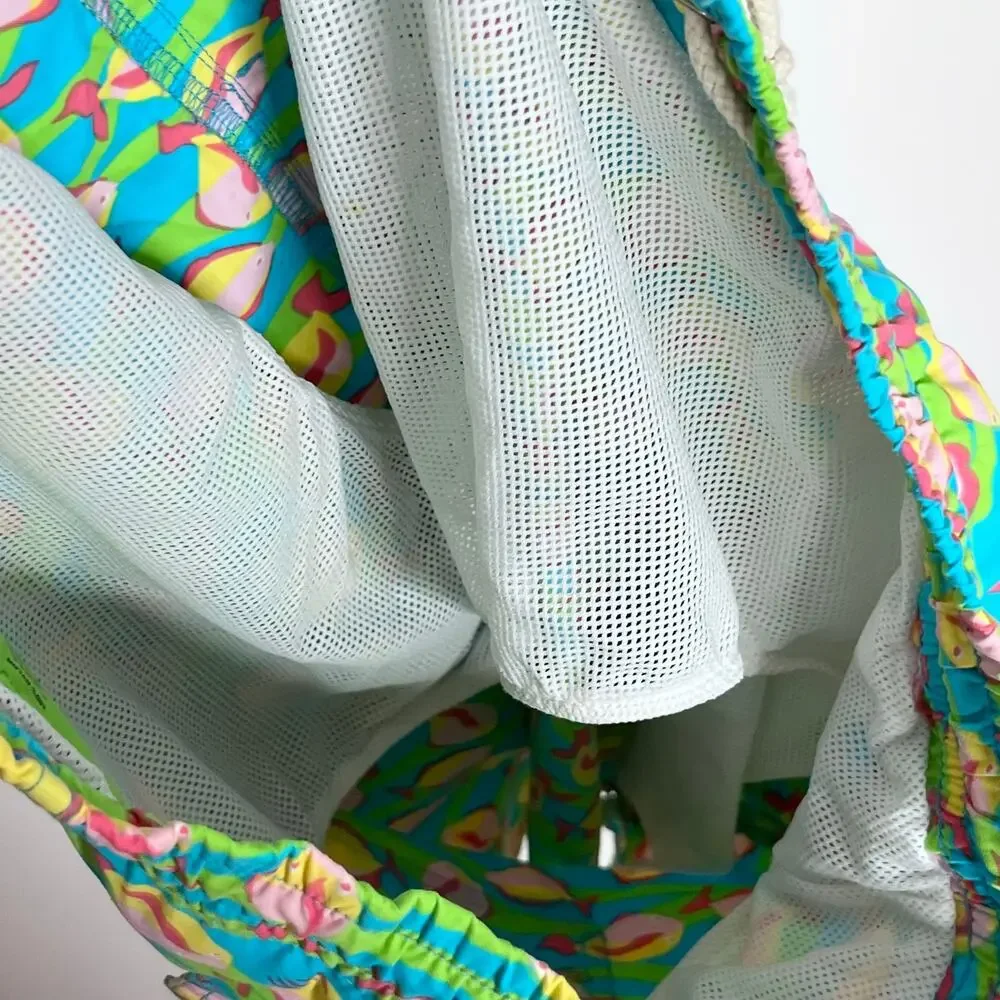 Lilly Pulitzer Capri Trunk Fish Print Swim Trunks Men’s Small Beach Pool